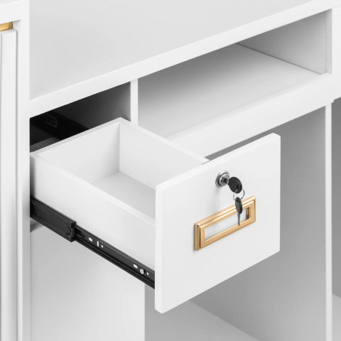 
Viešbučio biuro poilsio kambario registratūra su LED apšvietimu
