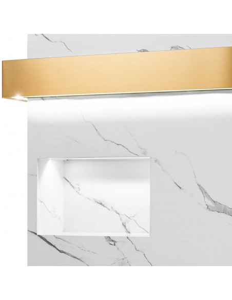 
Viešbučio biuro poilsio kambario registratūra su LED apšvietimu – marmuras
