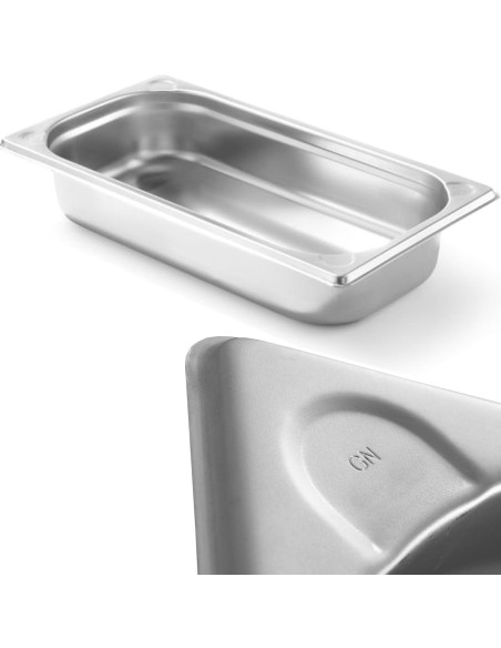 Kitchen Line GN 1/4 plieninis konteineris, aukštis 65 mm - Hendi 806524 Kitchen Line GN 1/4 plieninis konteineris, aukštis 65 mm - Hendi 806524