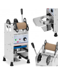 
Rankinis puodelių sandarinimo aparatas 500 vnt./ val., skersmuo 95/ 90 mm, aukštis 180 mm
