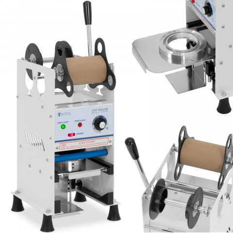 
Rankinis puodelių sandarinimo aparatas 500 vnt./ val., skersmuo 95/ 90 mm, aukštis 180 mm
