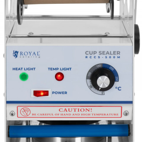 
Rankinis puodelių sandarinimo aparatas 500 vnt./ val., skersmuo 95/ 90 mm, aukštis 180 mm
