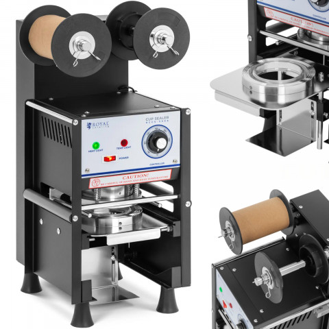 
Automatinis puodelių sandarinimo aparatas 500 vnt./ val., skersmuo 95/ 90, aukštis 180 mm
