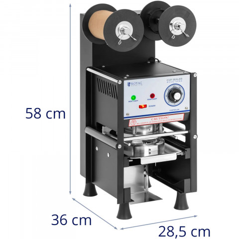 
Automatinis puodelių sandarinimo aparatas 500 vnt./ val., skersmuo 95/ 90, aukštis 180 mm

