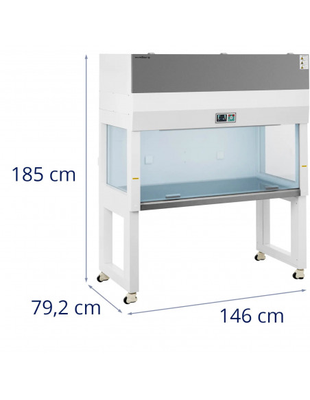 
Laboratorinė laminarinio srauto spinta steriliam darbui 1320 x 690 x 650 cm 440 W
