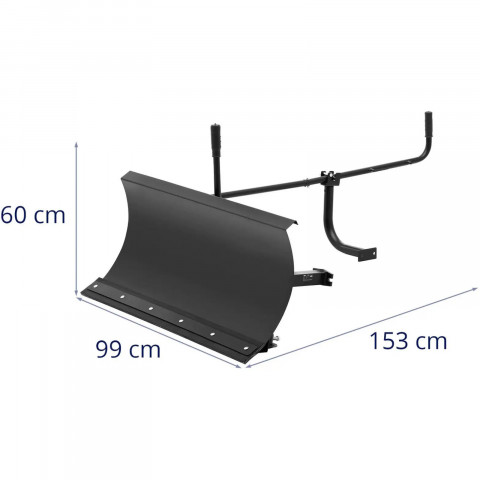 
Sniego valytuvas benzininiam karučiui HT-MD-300 STEEL 153 x 99 x 60 cm
