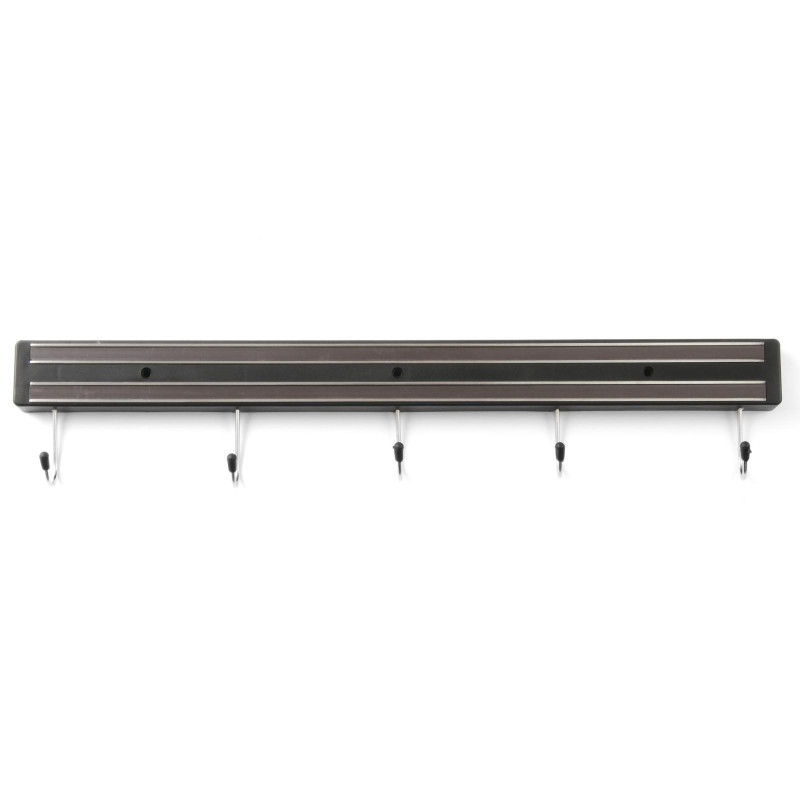 Magnetinė juostelė peiliams su kabliukais, ilgis 450 mm - Hendi 820308