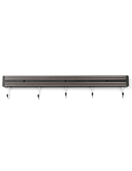 Magnetinė juostelė peiliams su kabliukais, ilgis 450 mm - Hendi 820308 Magnetinė juostelė peiliams su kabliukais, ilgis 450 mm - Hendi 820308