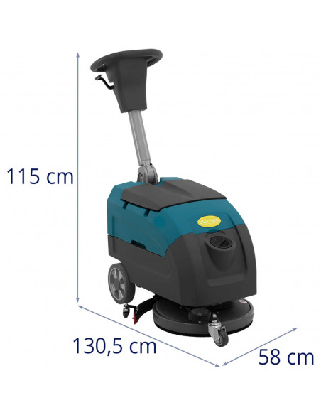 
Akumuliatorinė grindų plovimo mašina 40 cm 25 l 160 aps./ min.
