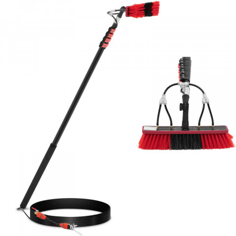 
Teleskopinis šepetys su vandens prijungimu langams ir panelėms valyti, plotis 35 cm, 175–720 cm
