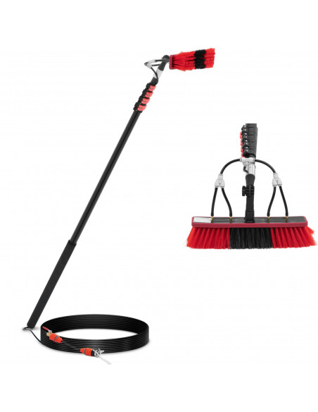 
Teleskopinis šepetys su vandens prijungimu langams ir panelėms valyti, plotis 35 cm, 175–720 cm
