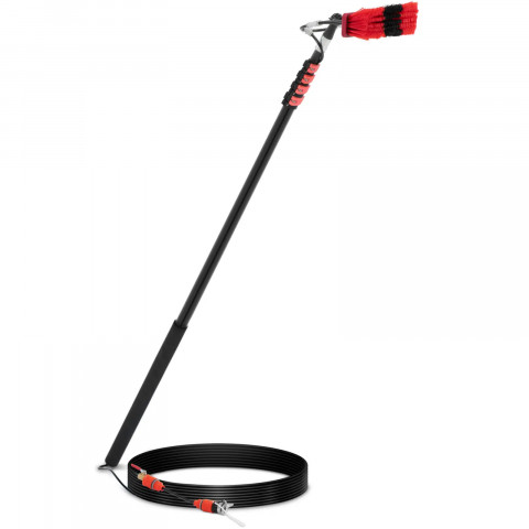 
Teleskopinis šepetys su vandens prijungimu langams ir panelėms valyti, plotis 35 cm, 175–720 cm
