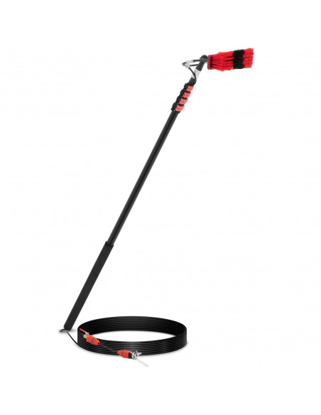 
Teleskopinis šepetys su vandens prijungimu langams ir panelėms valyti, plotis 35 cm, 175–720 cm
