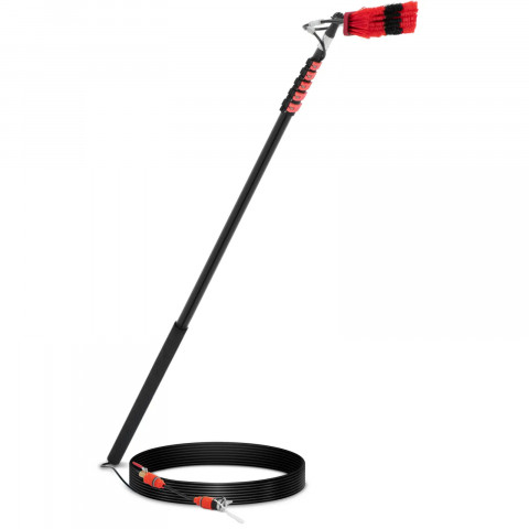 
Teleskopinis šepetys su vandens prijungimu langams ir panelėms valyti, plotis 35 cm, 185–900 cm
