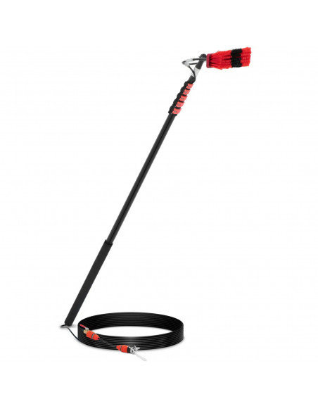 
Teleskopinis šepetys su vandens prijungimu langams ir panelėms valyti, plotis 35 cm, 185–900 cm
