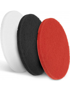 
Šveitimo kempinėlės, 17 colių skersmens, baltos, raudonos, juodos – 3 vnt. rinkinys
