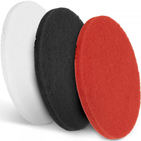 
Šveitimo kempinėlės, 17 colių skersmens, baltos, raudonos, juodos – 3 vnt. rinkinys
