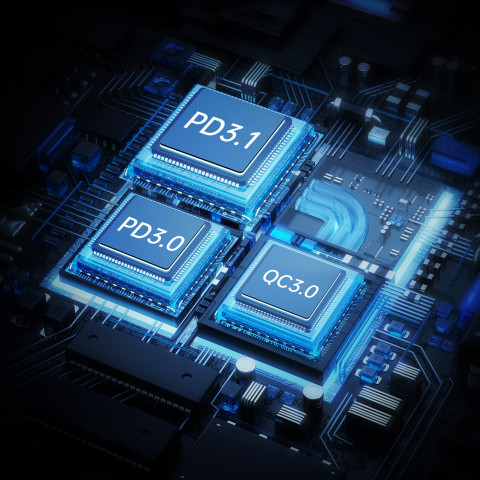 
Automobilinis įkroviklis 160W 2x USB-C PD 3.1 1x USB-A - juodas
