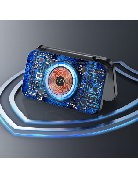 
3in1 indukcinis įkroviklis Apple ir Samsung telefonams + stovo funkcija - juodas
