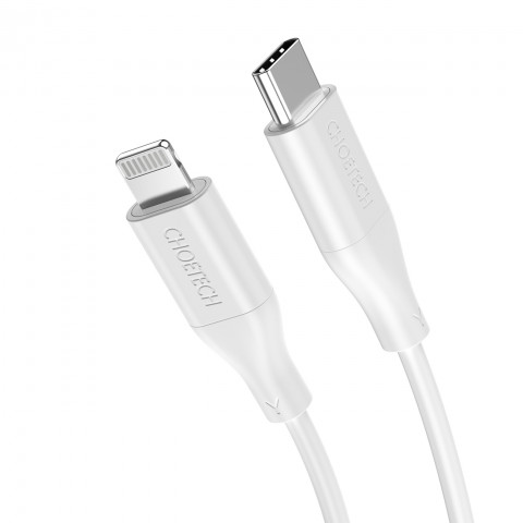 
iPhone USB-C - Lightning MFi PD laidas 30W 1.2m - baltas

