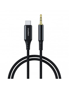 
AUX garso kabelis USB-C - mini lizdas 3,5 mm 1 m - juodas
