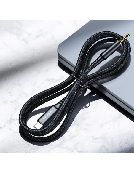 
AUX garso kabelis USB-C - mini lizdas 3,5 mm 2 m - juodas
