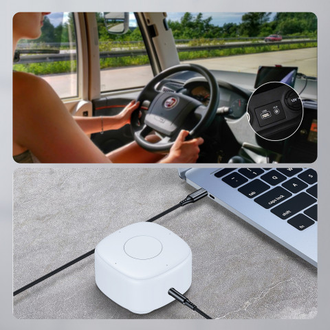 
AUX garso kabelis USB-C - mini lizdas 3,5 mm 2 m - juodas
