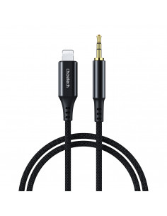 
iPhone Lightning AUX garso kabelis - mini lizdas 3,5 mm 2 m - juodas
