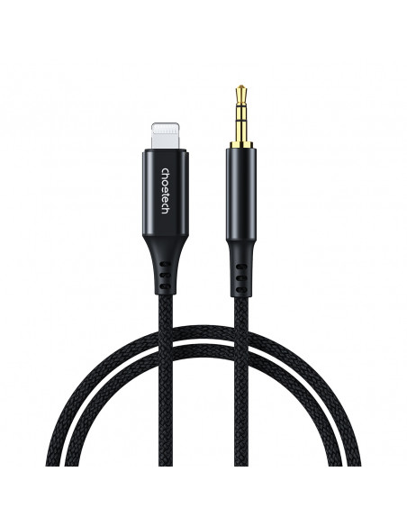
iPhone Lightning AUX garso kabelis - mini lizdas 3,5 mm 2 m - juodas
