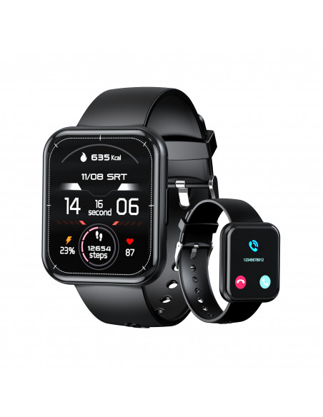 
Išmanusis laikrodis su skambučių atsiliepimo funkcija, 1,91 colio ekranas, IP67 - juodas
