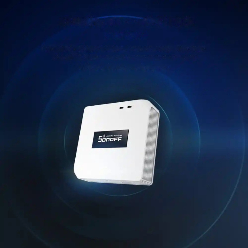WiFi valdymo blokas skirtas RF433MHz įrenginiams baltas