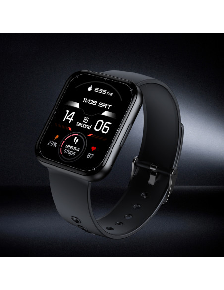 
Išmanusis laikrodis su skambučių atsiliepimo funkcija, 1,91 colio ekranas, IP67 - juodas
