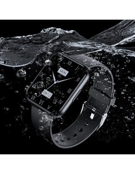 
Išmanusis laikrodis su skambučių atsiliepimo funkcija, 1,91 colio ekranas, IP67 - juodas
