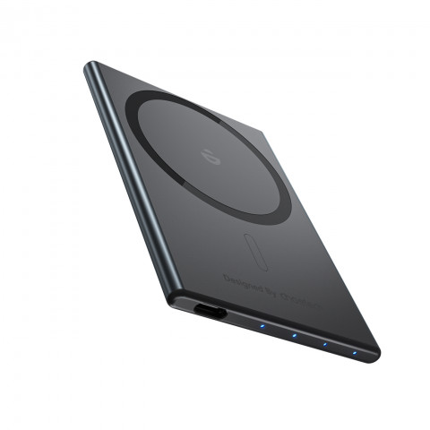 
Indukcinė išorinė baterija 2000mAh itin plona 5W „MagSafe Qi“ – juoda
