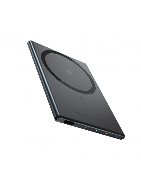 
Indukcinė išorinė baterija 2000mAh itin plona 5W „MagSafe Qi“ – juoda
