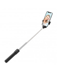 
Teleskopinė asmenukių lazda su nuotolinio valdymo pultu, trikojis telefonui 0,7 m - juoda
