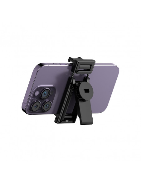 
Teleskopinė asmenukių lazda su nuotolinio valdymo pultu + 2 LED lempos, telefono trikojis 1,3 m - juoda
