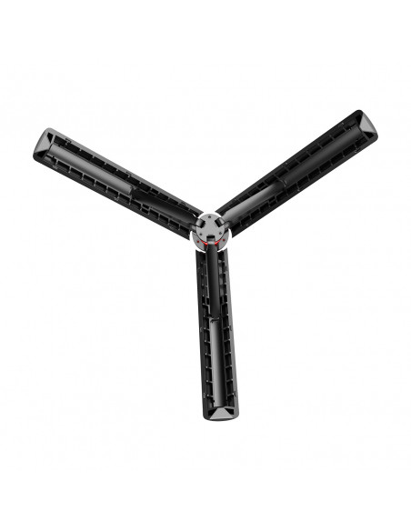 
Teleskopinė asmenukių lazda su nuotolinio valdymo pultu + 2 LED lempos, telefono trikojis 1,3 m - juoda
