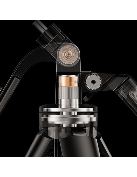 
Teleskopinė asmenukių lazda su nuotolinio valdymo pultu, telefono trikojis, 1,75 m aliuminio - juoda
