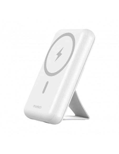 
Nešiojamoji baterija 10000 mAh 20W „MagSafe USB-A“ su USB-C stovo funkcija – balta
