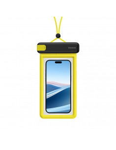 
Vandeniui atsparus dėklas 7,2 colio telefonui, IPX8, „Deep Dive“, 4 sluoksniai – juodas ir geltonas
