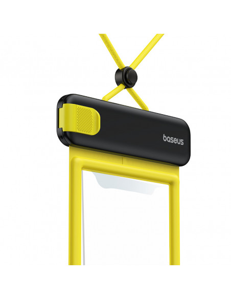 
Vandeniui atsparus dėklas 7,2 colio telefonui, IPX8, „Deep Dive“, 4 sluoksniai – juodas ir geltonas
