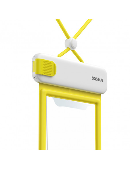 
Vandeniui atsparus dėklas 7,2 colio telefonui, IPX8, „Deep Dive“, 4 sluoksniai – baltas ir geltonas.
