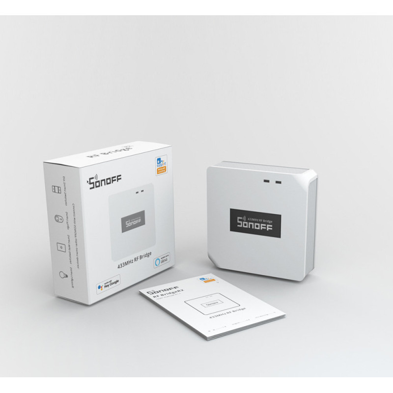 WiFi valdymo blokas skirtas RF433MHz įrenginiams baltas