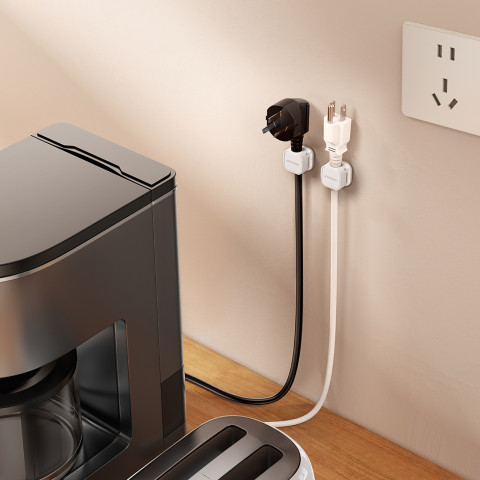 
Kabelių organizatorius, magnetinis, lipnus, RINKINYS 6 vnt. - baltas
