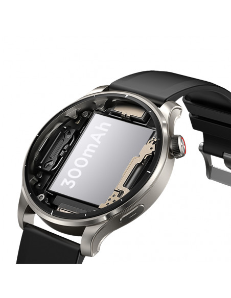 
„Venture“ serijos apvalus išmanusis laikrodis su skambučių atsiliepimo funkcija + sidabrinė apyranke – pilkas
