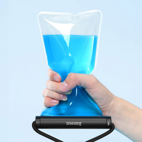 
Vandeniui atsparus dėklas 7,2 colio telefono su cilindriniu užsegimu IPX8 AquaGlide - juodas
