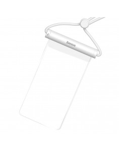 
Vandeniui atsparus dėklas 7,2 colio telefono su cilindrine sagtimi IPX8 AquaGlide - baltas
