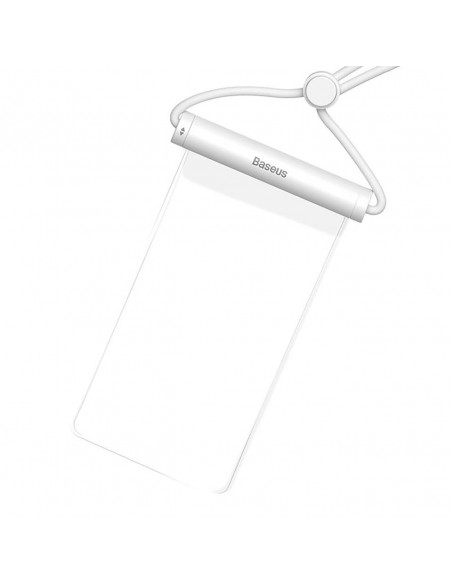 
Vandeniui atsparus dėklas 7,2 colio telefono su cilindrine sagtimi IPX8 AquaGlide - baltas
