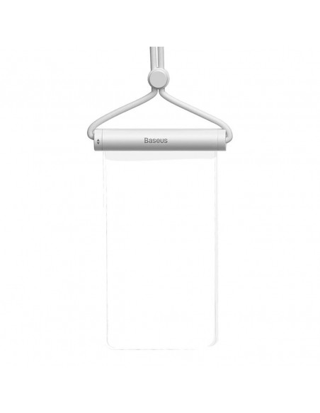 
Vandeniui atsparus dėklas 7,2 colio telefono su cilindrine sagtimi IPX8 AquaGlide - baltas
